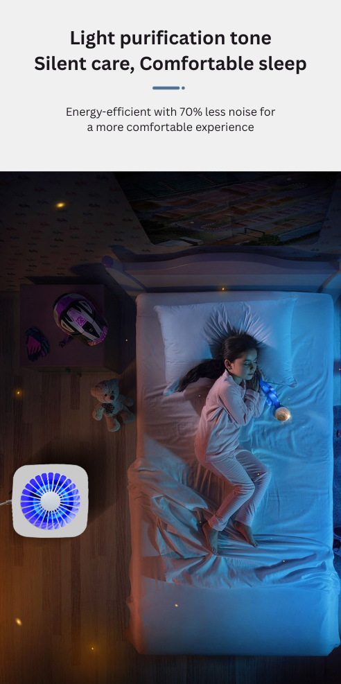 Smart Air Purifier with HEPA & Activated Carbon Filtration
