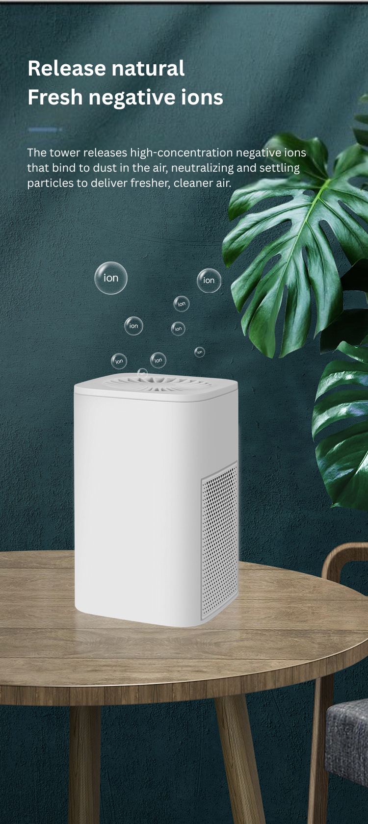 Smart Air Purifier with HEPA & Activated Carbon Filtration
