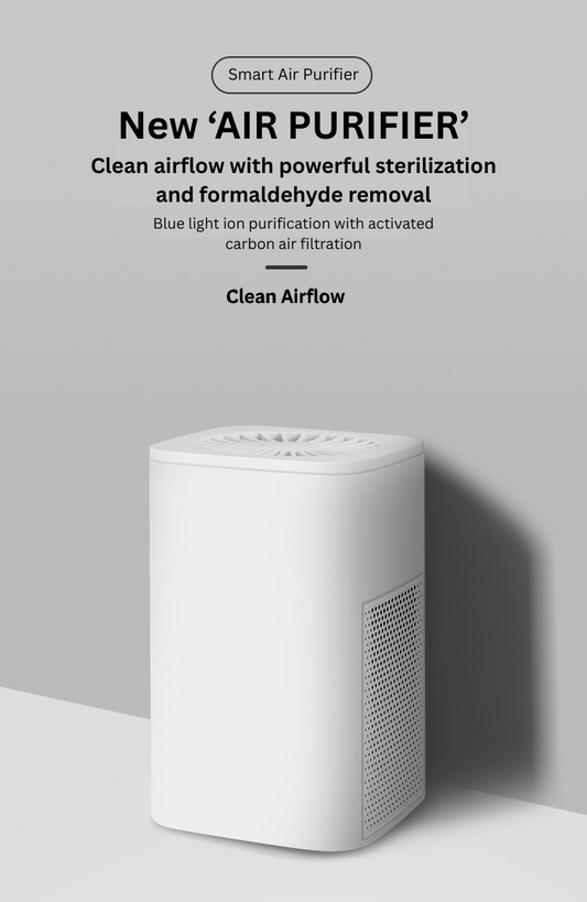Smart Air Purifier with HEPA & Activated Carbon Filtration