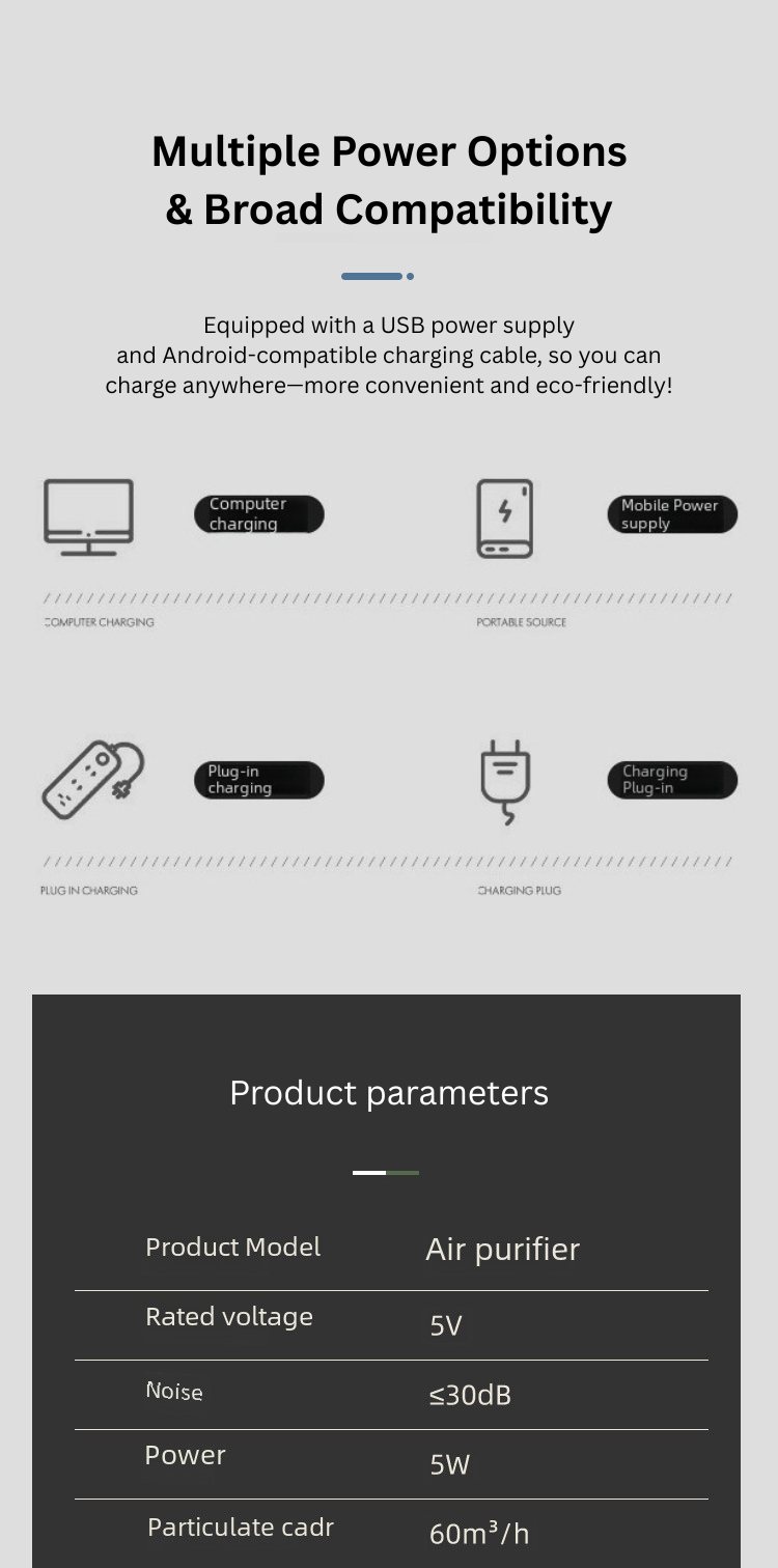 Smart Air Purifier with HEPA & Activated Carbon Filtration