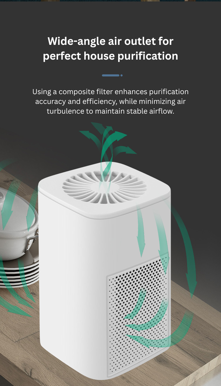 Smart Air Purifier with HEPA & Activated Carbon Filtration